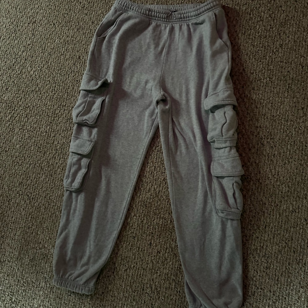 Aeropostale Kids Gray Cargo Joggers